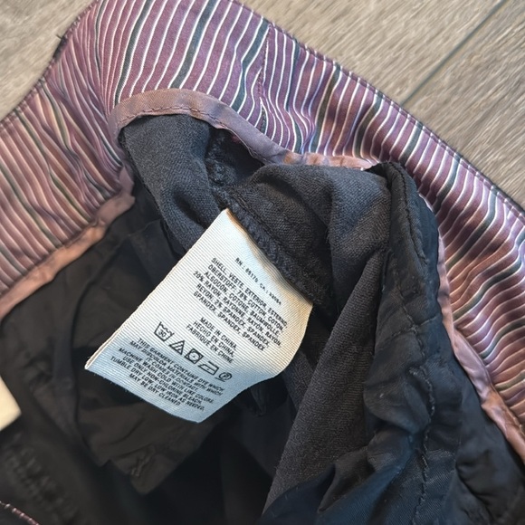 Anthropologie Cartonnier Black Velvet Pin Stripe Pants Size 8 - Picture 5 of 5